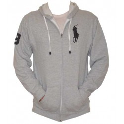 Grey Customized Ralph Lauren Hoodie